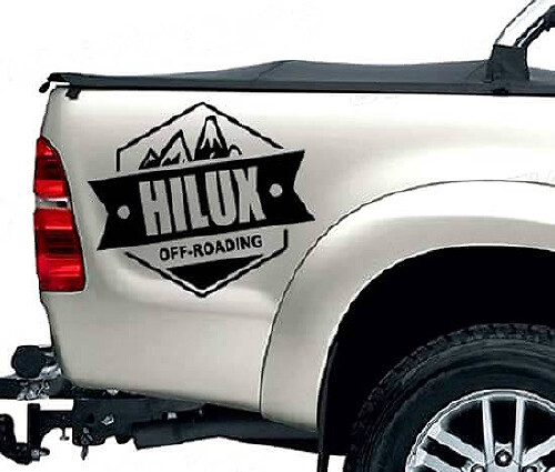 Off-Road Style Side Vinyl Decal Set for Toyota Hilux