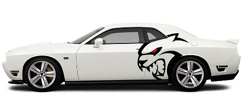Hellcat Rear Fender Vinyl Decal Set for Dodge Challenger