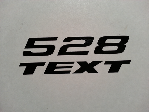Custom Text 528 Lettering Sticker Decal for Dodge Challenger, Charger, Chrysler Magnum and Plymouth Cuda