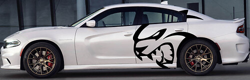 Hellcat Logo Side Vinyl Decal Sticker for Dodge Charger Hellcat 2015-2023