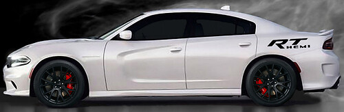 RT Hemi Bedside Vinyl Decal Sticker for Dodge Charger