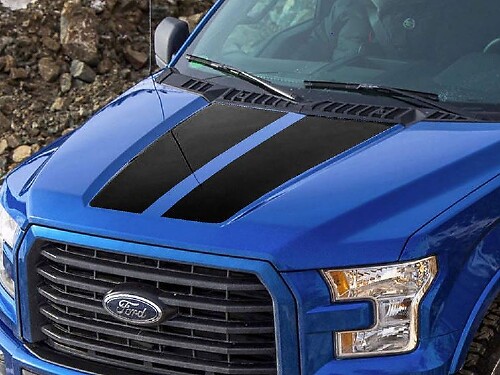 Ford F-150 2015-2016 F150 hood graphics stripe decal sticker 4
