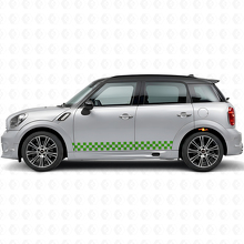 Checkered Side Stripes Vinyl Decal Kit for Mini Countryman R60_2