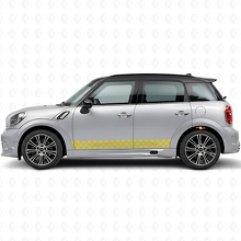 Checkered Side Stripes Vinyl Decal Kit for Mini Countryman R60_5