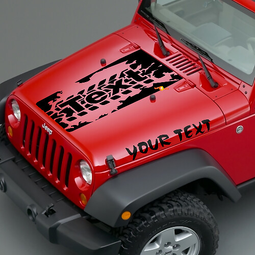 Kit de calcos de vinilo para capó de neumáticos para Jeep Wrangler