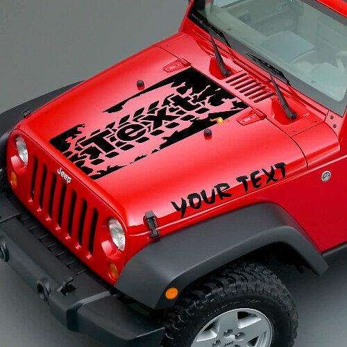 Kit de calcos de vinilo para capó de neumáticos para Jeep Wrangler