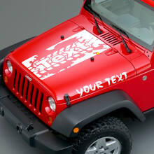 Kit de calcos de vinilo para capó de neumáticos para Jeep Wrangler 2