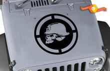 Metal Mulisha Style Skull Hood Vinyl Decal for Jeep Wrangler_2
