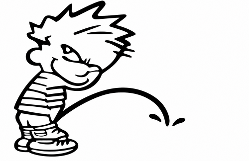 Funny Spiky Hair Cartoon Boy Style 2 Universal Vinyl Decal Sticker