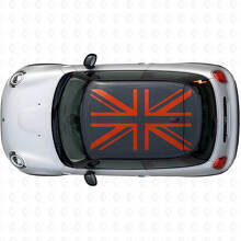 Union Jack British Flag Roof Vinyl Decal Set for MINI Cooper S JCW_4