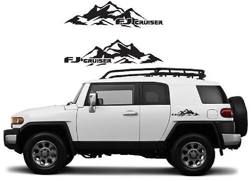 Mountain Range Side Vinyl Decal Sticker for Toyota FJ Cruiser