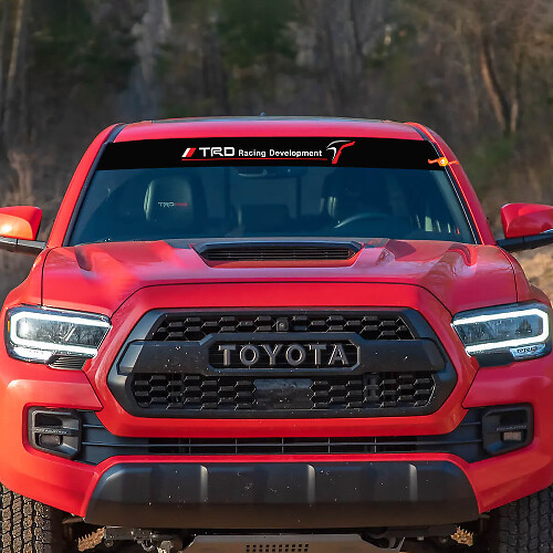 TRD-Style Racing Development Windshield Banner Decal for Toyota_1