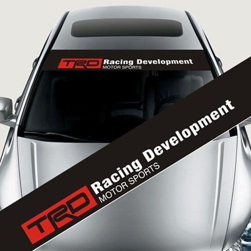 TRD Style Front Windshield Banner Vinyl Decal for Toyota