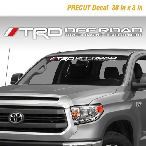 TRD Off Road Style Windshield Decal for Toyota Tacoma/Tundra 
