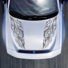 Hood Dual Trible Decal Sticker for Dodge Charger Electric
 2
