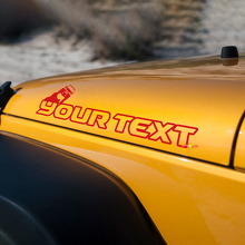 Hood Roll Vinyl Decals for Jeep Wrangler Rubicon Sahara_3