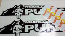 The Punisher Edition Version 2 Hood Decals. Custom set for Jeep wrangler hoods 3