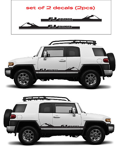 Mountain Style Side Stripes Vinyl Decal Kit for Toyota FJ Cruiser