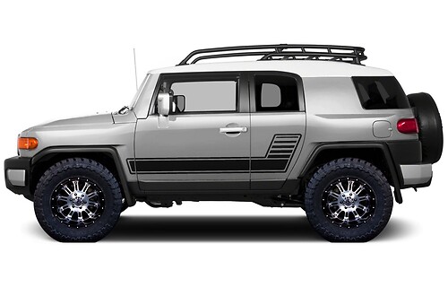 Accent Stripes Side Vinyl Decal Sticker for Toyota FJ Cruiser