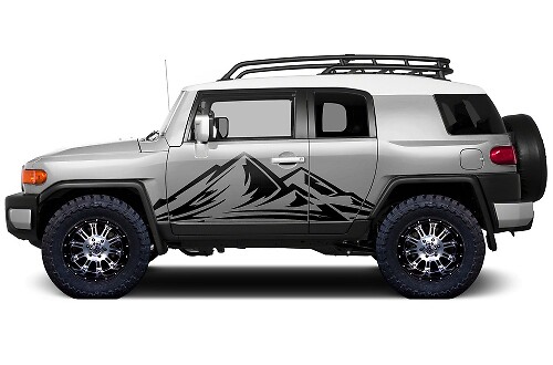Toyota FJ Cruiser 2007-2014 MOUNTAINS Stickers Decal Truck Wrap TREK

