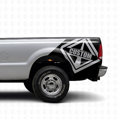 Custom Rear Fender Vinyl Decal for Musclecar F-250 F-350_1