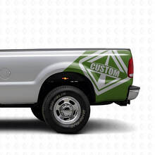 Custom Rear Fender Vinyl Decal for Musclecar F-250 F-350_3