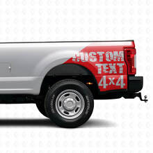 4x4 Rear Side Fender Vinyl Decal For Musclecar F-250/350_3