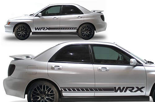 Rocker Panel Custom Vinyl Sticker Decal Kit fit Suba Impreza
