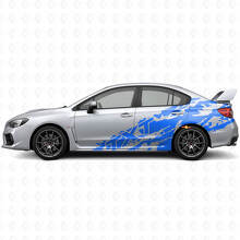 Mud Splash & Custom Text Side Vinyl Decal Kit for Suba Impreza STI WRX 2002-07_2