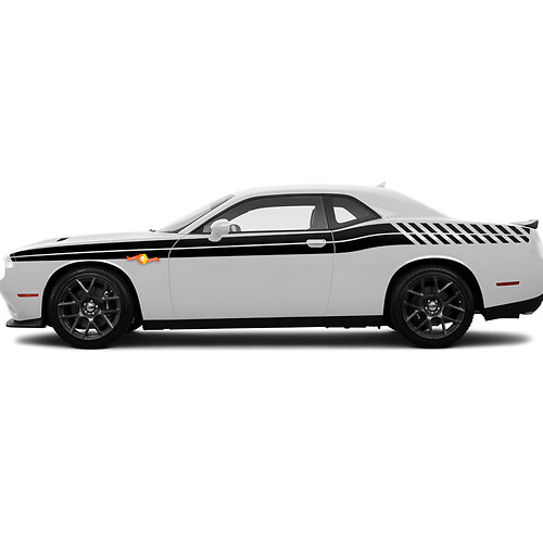 Stripes Pulse Rally Dodge Challenger Vinyl Decal Stickers
