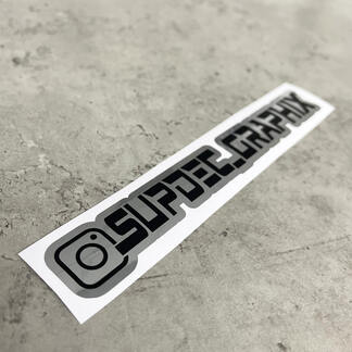 Custom Name Instagram Username Set of 2 colors Decals Stickers
 1