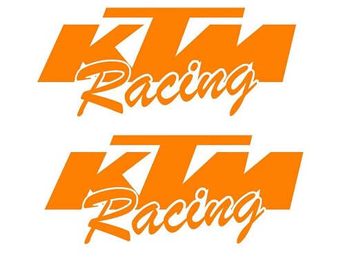 KTM Racing Universal Vinyl Decal Sticker