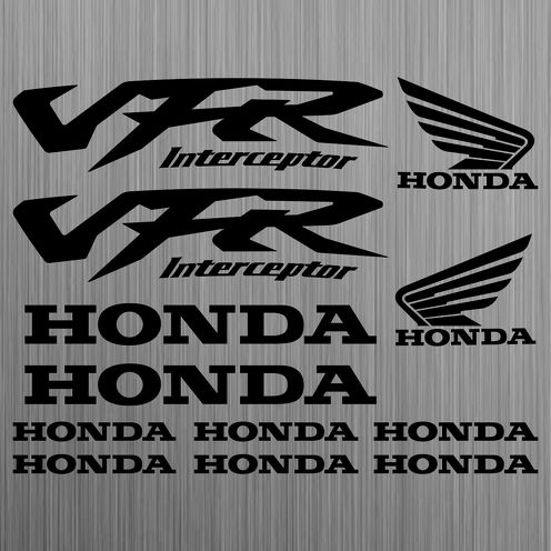 HONDA VFR Interceptor sticker decal motorcycle 12 Pieces