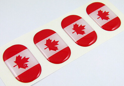 Canada Flag 3D Universal Badge
