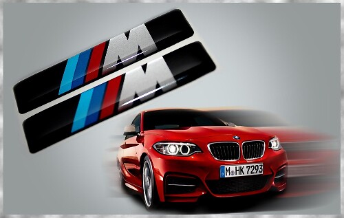M Style 3D Gel Domed Badge Decals for BMW Models
