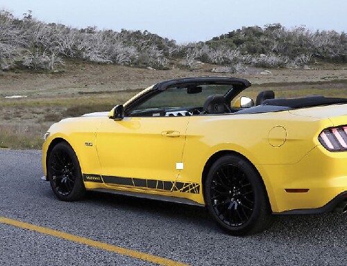 Ford Mustang 6th gen graphics side stripe decal sticker retro Ford Performance
