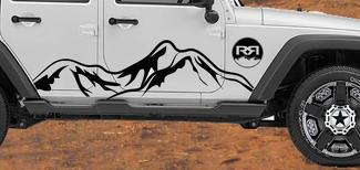 Jeep Decal | WRANGLER Side Hood Door Fender Window Decal rubicon sahara JK 4DR