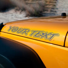 Vinyl Decals for Lettering Hood for Jeep Wrangler YJ TJ JK MJ 2
