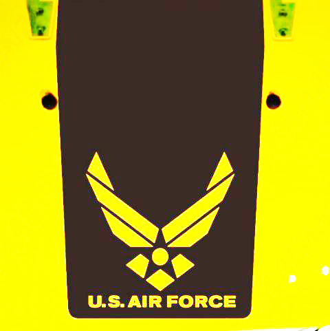 USAF Air Force Blackout Hood Vinyl Decal for Jeep Wrangler TJ LJ JK JKU