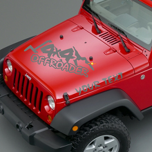 Offroader Lettering Bonnet Vinyl Decals for Jeep Wrangler 3