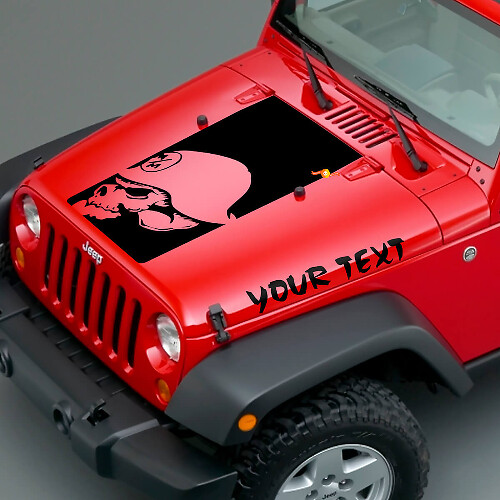 Blackout Metal Mulisha Head Vinyl Decal for Jeep Wrangler 