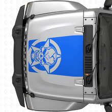 Military Skull Star Hood Vinyl Decal for Jeep Wrangler JK JKU TJ LJ_2