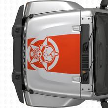 Military Skull Star Hood Vinyl Decal for Jeep Wrangler JK JKU TJ LJ_4