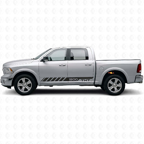 Custom Strobe Side Stripes Vinyl Decal for Dodge Ram Rebel 1500 2009–2016_1