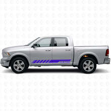 Custom Racing Side Stripes Vinyl Decal Kir for Dodge Ram Rebel 2009-2016 _2