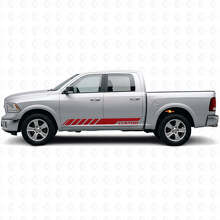 Custom Racing Side Stripes Vinyl Decal Kir for Dodge Ram Rebel 2009-2016 _4