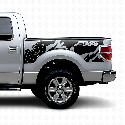 FX4 4x4 Off Road Style Rear Side Vinyl Decal for Musclecar truck 2010-2020_1
