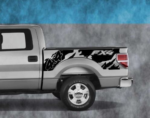 2010 2011 2012 2013 2014  - 2020 Ford Truck Bed Vinyl Decal Sticker F150 FX4 4x4 Offroad