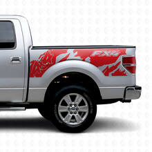 FX4 4x4 Off Road Style Rear Side Vinyl Decal for Musclecar truck 2010-2020_4