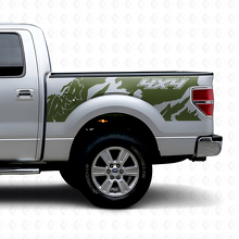 4x4 Off Road Style Rear Side Vinyl Decal for Musclecar truck 2010-2020_5